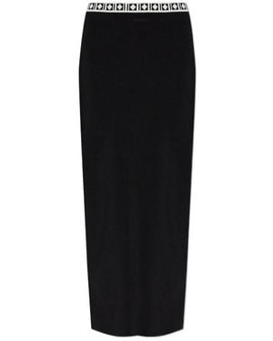 Versace Skirt With Back Slit - Black