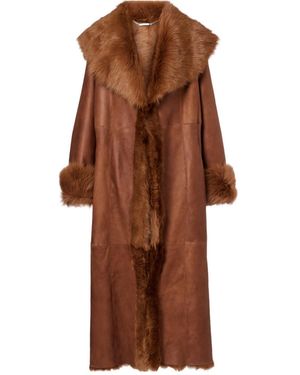 Nour Hammour Long-Sleeved Coat - Brown