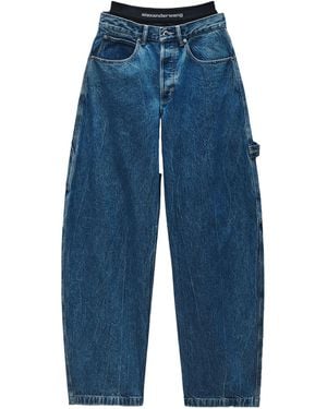 Alexander Wang Boxer Insert Jeans - Blue