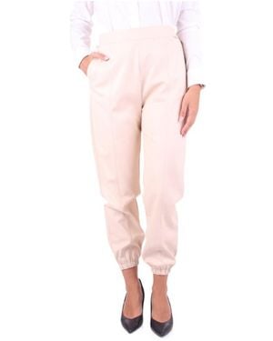 Liu Jo Tapered High-Waist Pants - Pink
