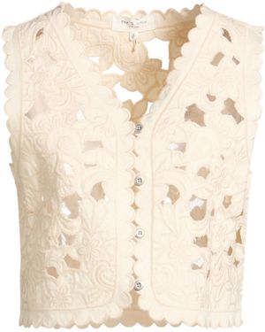 Rag & Bone Plain Color Waistcoat - Natural