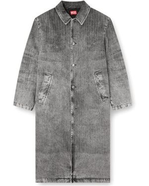 DIESEL D-Jack-S1 Single-Breasted Coat - Grey