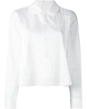 Comme des Garçons Round Collar Shirt - White