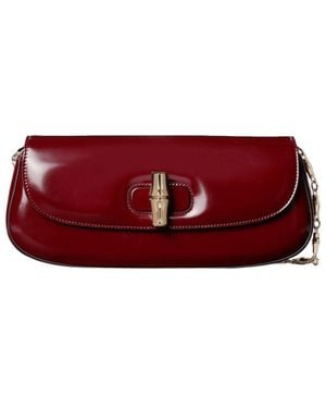 Gucci Bamboo Night Small Clutch - Red