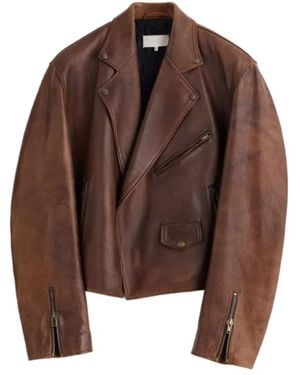 Maison Margiela Vintage Biker Jacket - Brown