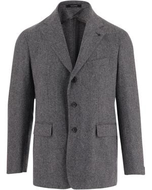 Tagliatore Long-Sleeve Blazer - Gray