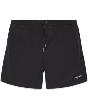 AllSaints Drawstring Swimming Trunks - Black