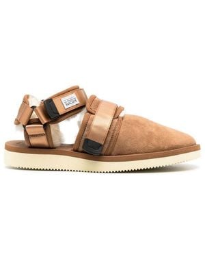 Suicoke Shearling Lining Sandals - Multicolor