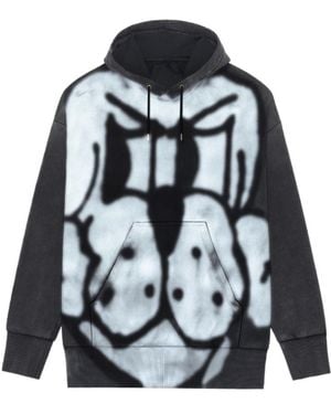 Givenchy Oversize Graphic-Print Hoodie - Black