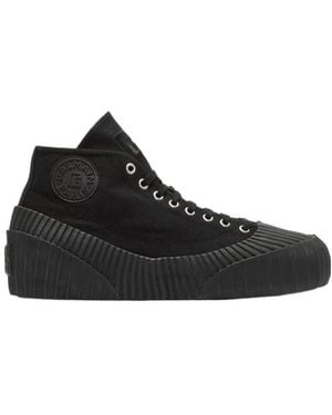 Balmain Canvas Riff Trainers - Black