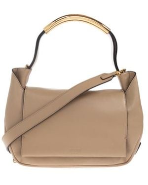 Moschino Logo Embossed Top Handle Bag - Multicolor