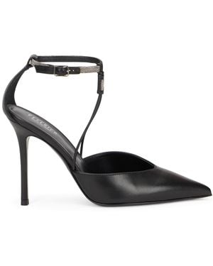 Peserico Embellished Buckled Court Shoes - Black
