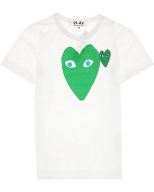 Comme des Garçons Heart-Shaped Round Collar T-Shirt - Green