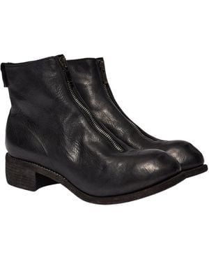 Guidi Round Toe Boots - Black