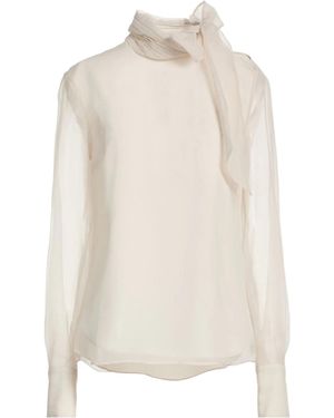 Brunello Cucinelli Bow Tie Blouse - White