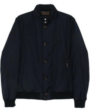 Moorer High-Collar Jacket - Blue