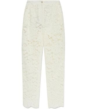 Dolce & Gabbana Straight Trousers - White
