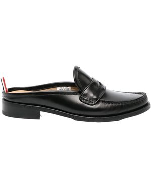 Thom Browne Penny Loafer Mules - Black