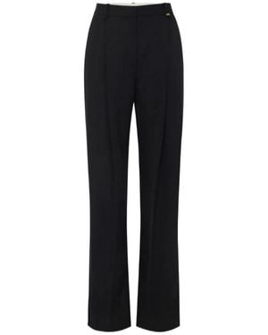 Elisabetta Franchi Pressed-Crease Pants - Black