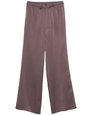Antonelli Elastic Waist Trousers - Purple