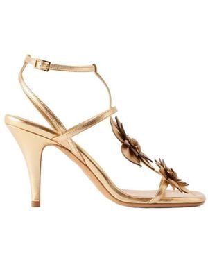 Zimmermann Metallic-Leather Sandals