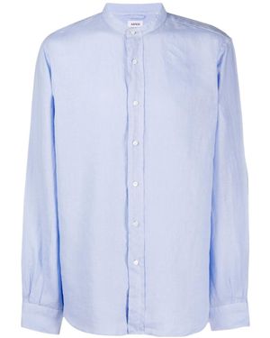 Aspesi Button-Down Long-Sleeved Shirt - Blue