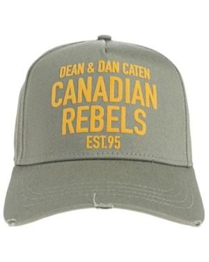DSquared² Rebels Curved Peak Baseball Cap - Green