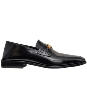 Amiri Logo Plaque Loafers - Black