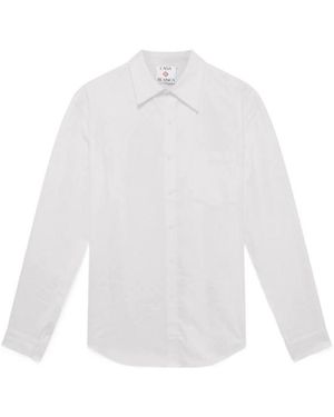 CASABLANCA Monogram Jacquard Oxford Shirt - White
