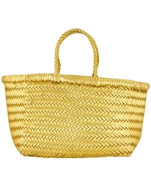 Dragon Diffusion Woven Handbag - Yellow