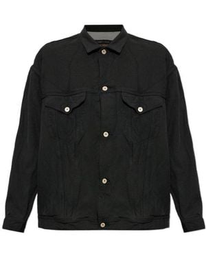 Comme des Garçons Long-Sleeve Casual Jacket - Black