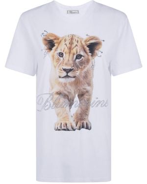 Blumarine Printed T-Shirt - White