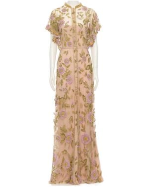 Valentino Short Sleeve Dress - Natural