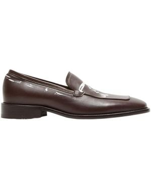 Acne Studios Printed Loafers - Brown