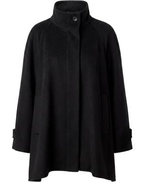 Tagliatore Stand-Collar Coat - Black