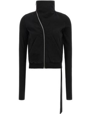 Rick Owens Mountain Drape Detailed Sweatshirt - Black