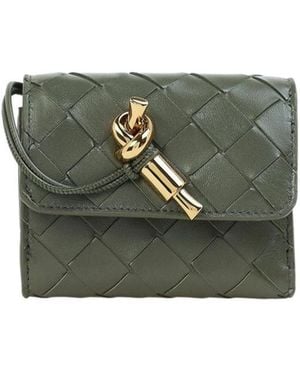 Bottega Veneta Andiamo Tri-Fold Wallet - Green