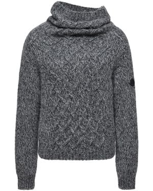 Moncler Alpaca Blend Turtleneck Jumper - Grey
