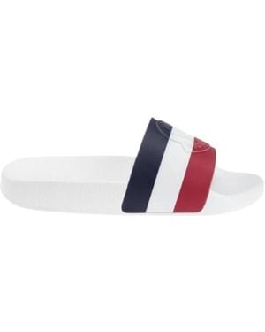 Moncler Striped Sandals - White