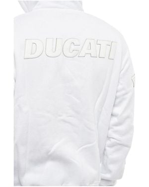 DSquared² X Ducati Logo Patch Hoodie - White