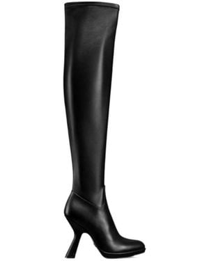 Dior D-Fiction Heeled Thigh Boot - Black