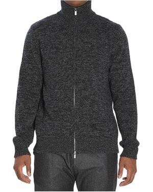 Barena Turtleneck Zip-Front Jumper - Black