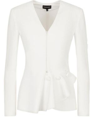 Emporio Armani Zipper Jacket - White