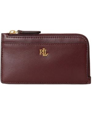 Ralph Lauren Card Case Around Purse - Purple