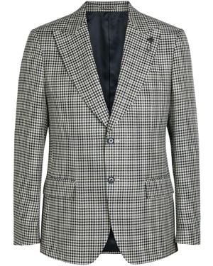 Lardini Pointed Collar Suit Jacket - Grey