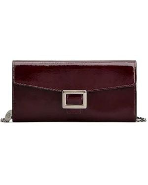 Roger Vivier Belle Vivier Chain Wallet - Purple