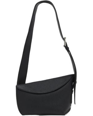 McQueen Large T-Bar Sling Bag - Black