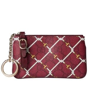 Gucci Printed Gg Key Pouch - Purple