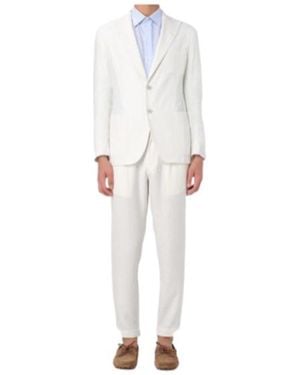 Eleventy Long-Sleeved Suit - White