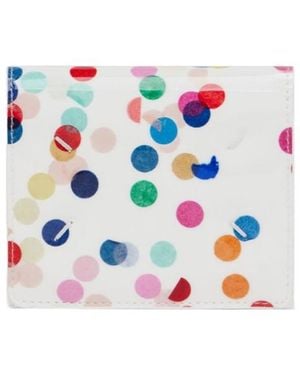 Maison Margiela Confetti-Print Clip Wallet - White